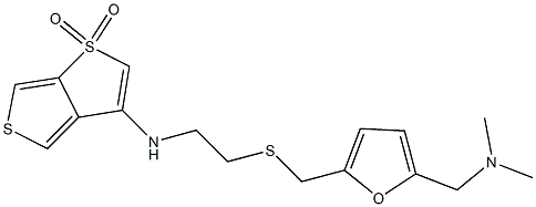 N-[2-[[5-(dimethylaminomethyl)-2-furyl]methylsulfanyl]ethyl]-8,8-dioxo -3,8$l^{6}-dithiabicyclo[3.3.0]octa-1,4,6-trien-6-amine CAS#: 94662-50-7